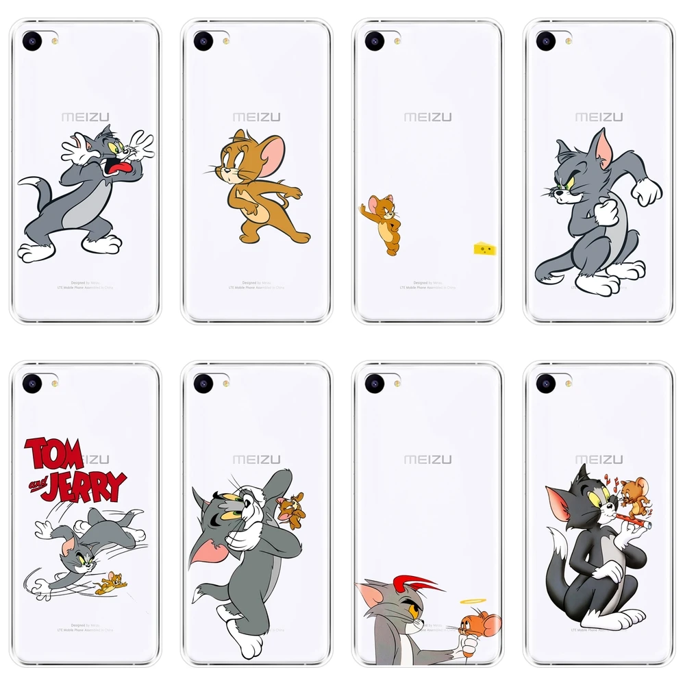 

Soft Silicone Phone Case For Meizu U10 U20 Pro 6 7 Plus Tom And Jerry Cat Mouse Back Cover For Meizu 16th 16x 15 Lite 16 Plus