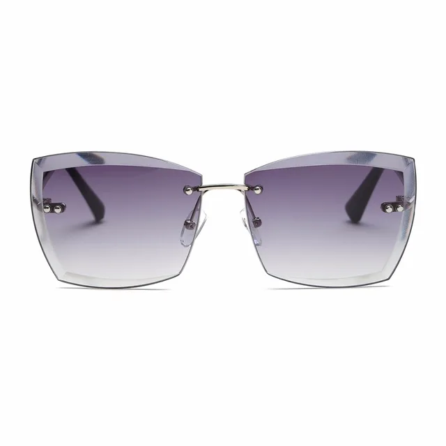 AEVOGUE Sunglasses For Women Square Rimless Diamond cutting Lens Brand Designer Fashion Shades Sun Glasses AE0528