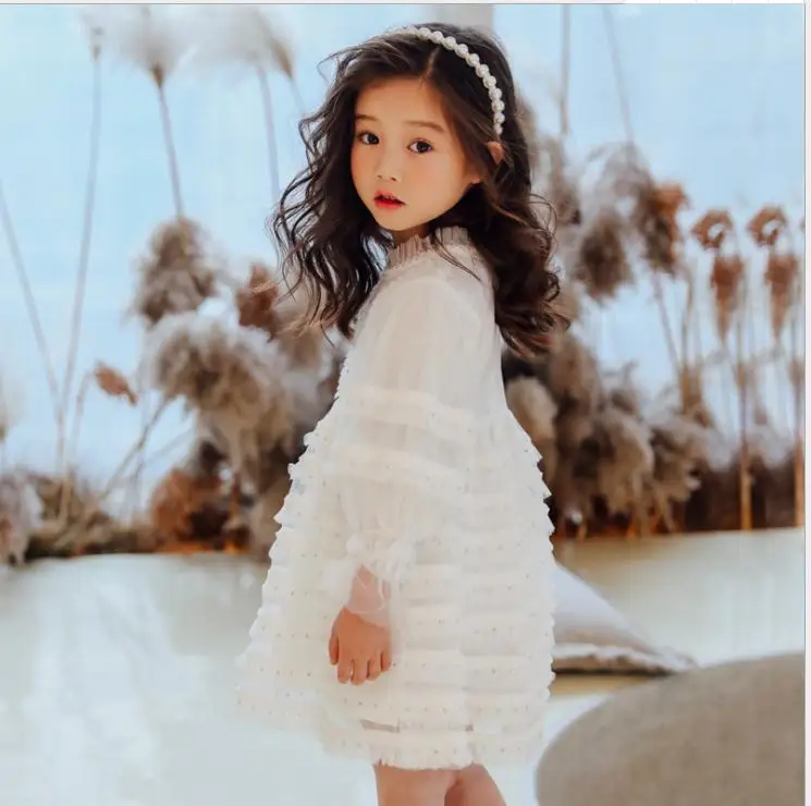 Нарядное платье с длинными рукавами и блестками для маленьких девочек; вечерние платья принцессы для выступлений; 4, 5, 6, 8, 10, 12 лет