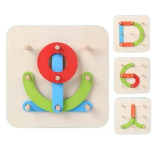 Цифровой 3D Деревянный пазл игрушки красочный персонаж познавательный колонны Игра Головоломка Развивающие игрушки для детей