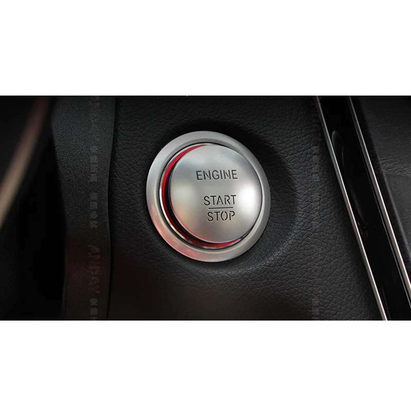 Хром для Mercedes Benz A B C E Class GLK CLA GLA CLS GLC GLE C200L E260L GLA200 двигатель Start Stop панель Стайлинг