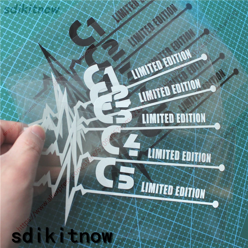 

New 1pc Heart Car Decal Sticker Styling Windows Door External Decoration For citroen c1 c2 c3 c4 c5 accessories custom text oem