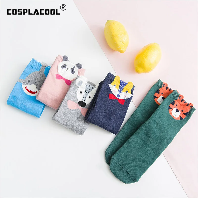 

[COSPLACOOL]Cute Animals Funny Socks Kawaii Tiger Panda Socks Women Cartoon Harajuku Meias Calcetines Mujer Divertidos Sokken