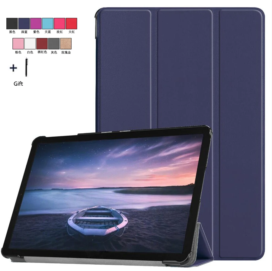 Чехол для Samsung Galaxy Tab S4 10 5 ''T830 T835 2018 Флип кожаный чехол Fundas SM T830 + стилус|Чехлы