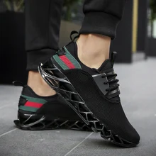 Men Big Size Black Sport Running Shoes Breathable Anti-skid Blade Sneakers For Men Spring Outdoor Tourism Walking Male Shoes Hot Men Big Size Black Sport Running Shoes Breathable Anti-skid Blade Sneakers For Men Spring Outdoor Tourism Walking Male Shoes Hot