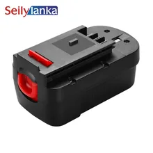Bateria para ferramenta de bateria, ferramenta de bateria para preto & decalque 18v 3500mah a18 a1718 a18sem hpb18 HPB18-OPE fs1800cs fs1800d FS1800D-2 fs1800id bateria