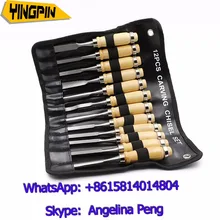 Профессиональный 12 шт./компл. ручной резьба по дереву стамеска набор инструментов плотники для резьбы по дереву долото DIY детальные ручные инструменты