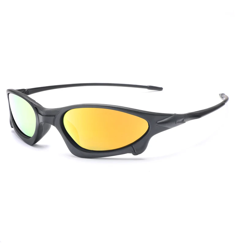 Мужские поляризованные солнцезащитные очки longkeader, маленькие ретро солнцезащитные очки, уникальная оправа, уличные спортивные очки, очки для вождения, мужские аксессуары - Цвет линз: Black Orange