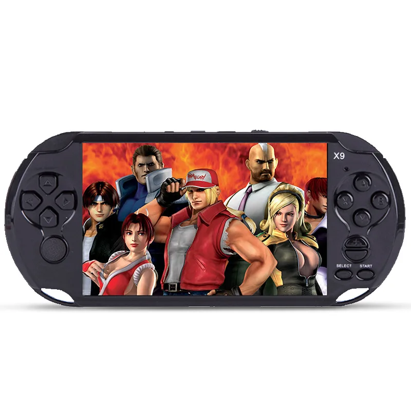 X9 портативная игровая консоль с экраном 5,1 дюйма, поддержка ТВ-выхода с поддержкой MP3, видео-камеры для GBA, GBS, аркадных игр