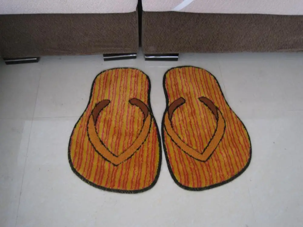 Carpet Child Tapetes De Quarto Tapete National Large Golden Slippers Shaped Entry Stair Carpet Mats Bedroom Floor