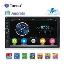 Topbox 2 Din Android GPS Navigation Car Radio Stereo 7”Touch Screen Universal Car Player Wifi Bluetooth USB Audio
