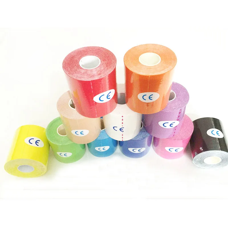 11colors (3inch)7.5cm*5m cotton elastic bandage kinesiology tape