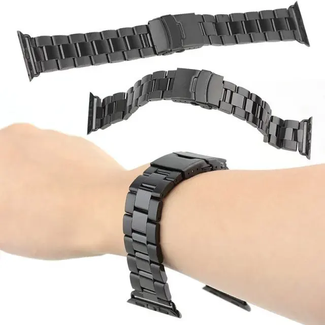 38 мм 42 мм цельная нержавеющая сталь миланские сетчатые металлические женские часы браслет ремешок для мужчин x iphone Apple Watch iwatch крышка
