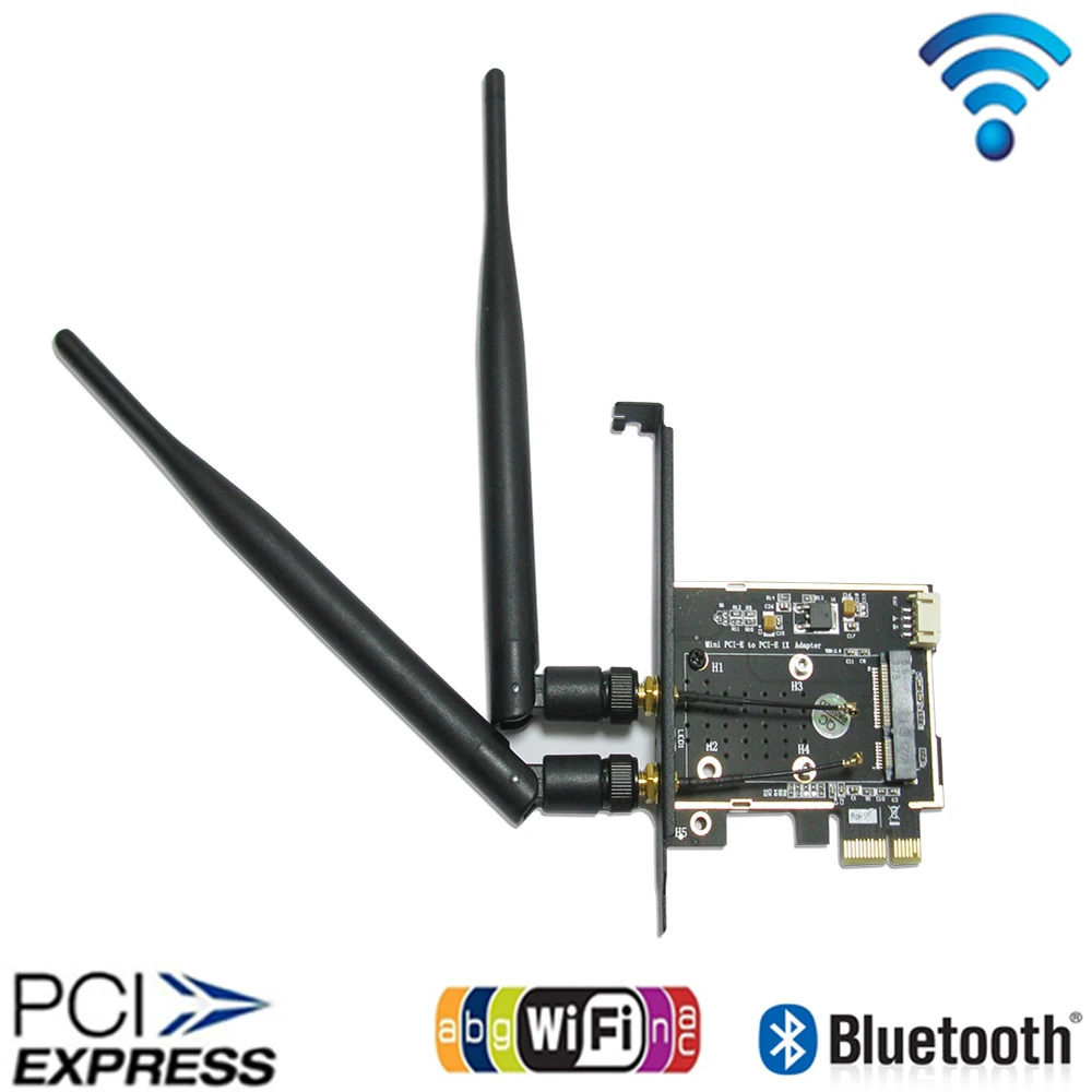 Сетевая карта Wi Fi Ethernet 802.11a/b/g/n/ac беспроводной адаптер PCI Express для настольного