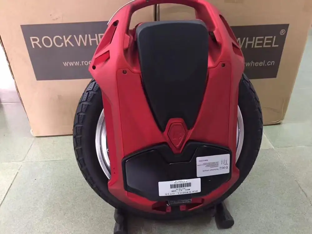 Rockwheel GT16 Электрический Одноколесный велосипед 40+ км/ч 858WH/1036WH 84 в 2000 Вт мотор, 16 дюймов Одноколесный скутер электрический велосипед - Цвет: 1036WH Matte red