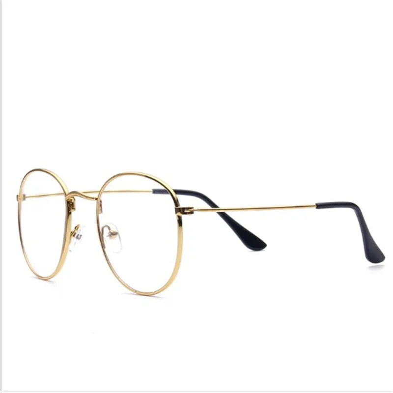 1 шт., модные круглые очки для женщин и девушек, металлическая оправа для очков в стиле стимпанк, очки в оправе, подарок для повседневной жизни