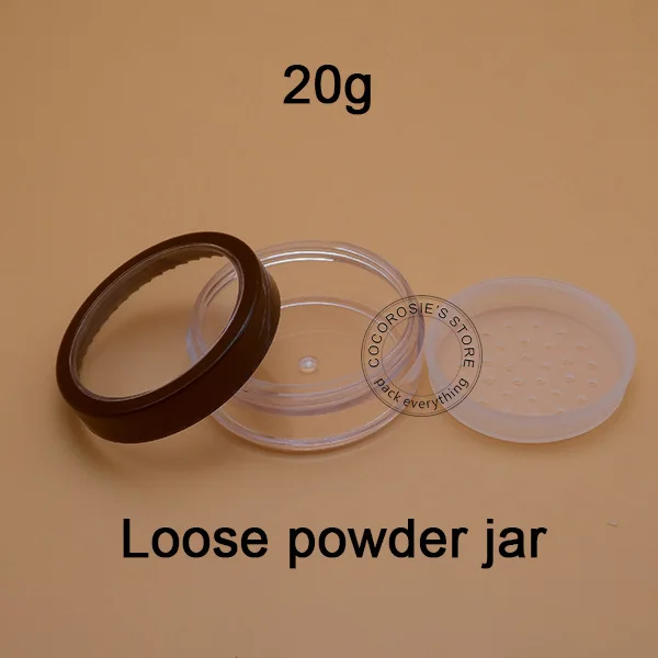 30PCS Powder jar 20g loose Powder jar with Sifter 14g Powder case with