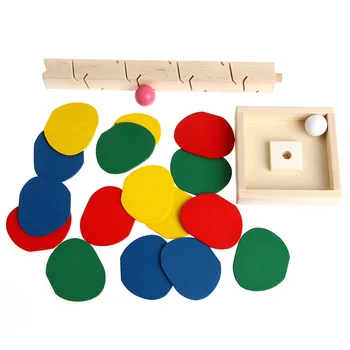 

New 1Set Wooden Ball Run Track Game Tree Baby Kids Children Intelligence Educational Toys Gift Baby Educational toy