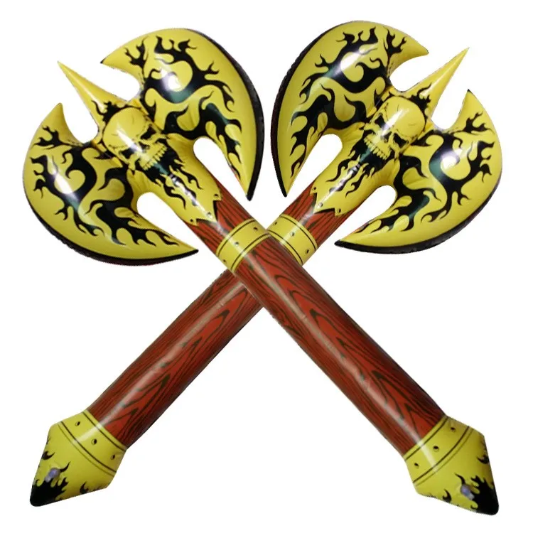 Toys Large Double Sided Axes Skeleton Axe Inflatable Weapons Toy Bar Shows Activity Props Pvc 3 Years Old Birthday Gift 21 Inflatable Bouncers Aliexpress
