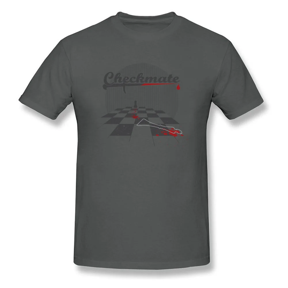 Checkmate Round Neck T-Shirt NEW YEAR DAY Tops Shirt Short Sleeve Graphic Cotton Design Sweatshirts Design Young Checkmate carbon