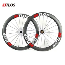 Ultra-light btlos WRC-55 Carbon Wheels 700C 55mm Clincher 26mm Width special braking Powerway R13 Road Bike Wheelset