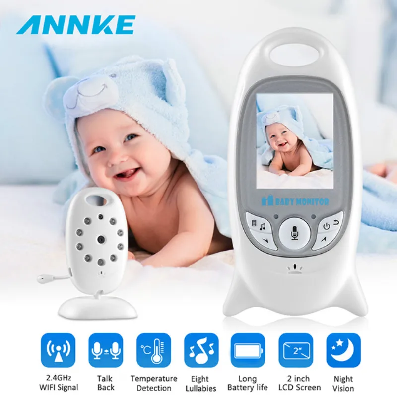 

ANNKE 2 inch Wireless Baby Monitor BeBe Baba Electronic Baby-Sitter Radio Video Nanny Camera Night Vision Temperature Monitor