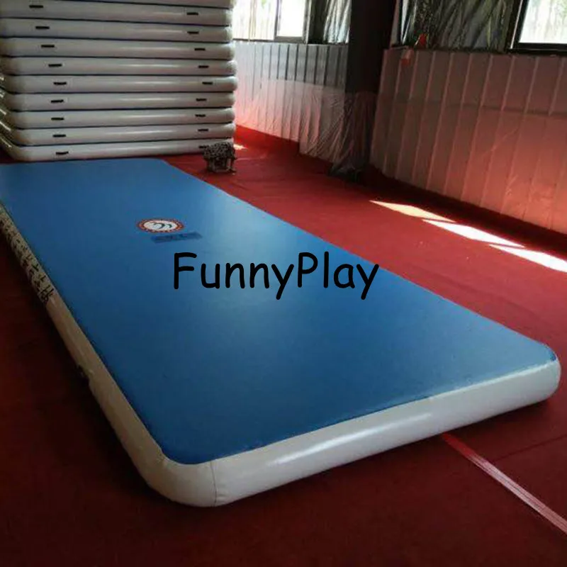 Inflatable Gymnastics Tumbling Mat Air Tumbling Track /Electric Pump Air Floor Mat for Home Use