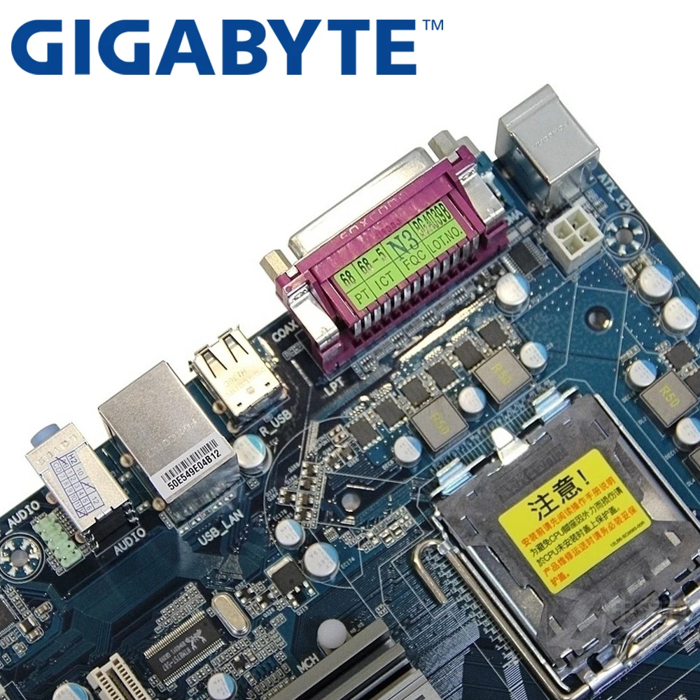 Материнская плата GIGABYTE GA-P41T-D3P для настольных ПК G41 Socket LGA 775 для Core 2 Pentium Celeron DDR3 8G ATX P41T-D3P