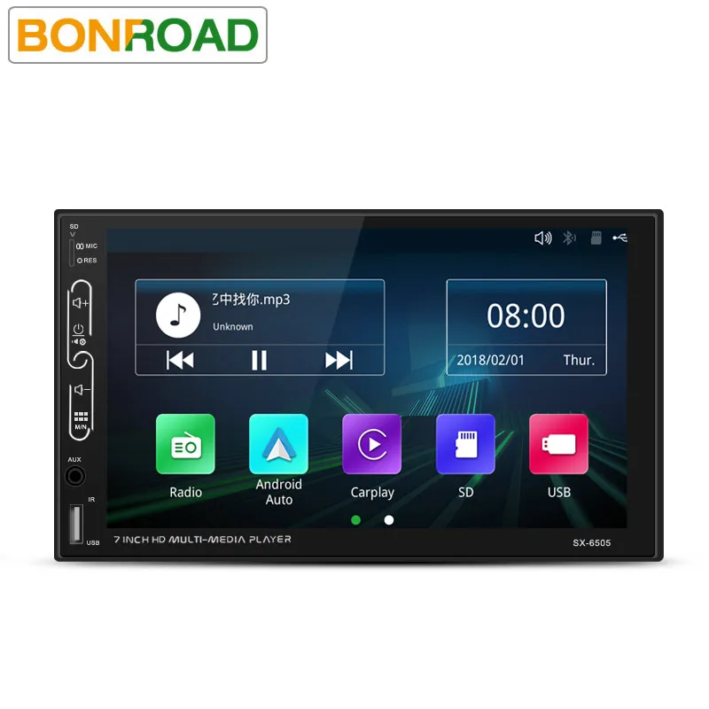 

Bonroad 2 Din CarPlay MP5 Universal Car Multimedia Player Car Radio MP5 Player Radio Audio Stereo Intelligent Voice Control