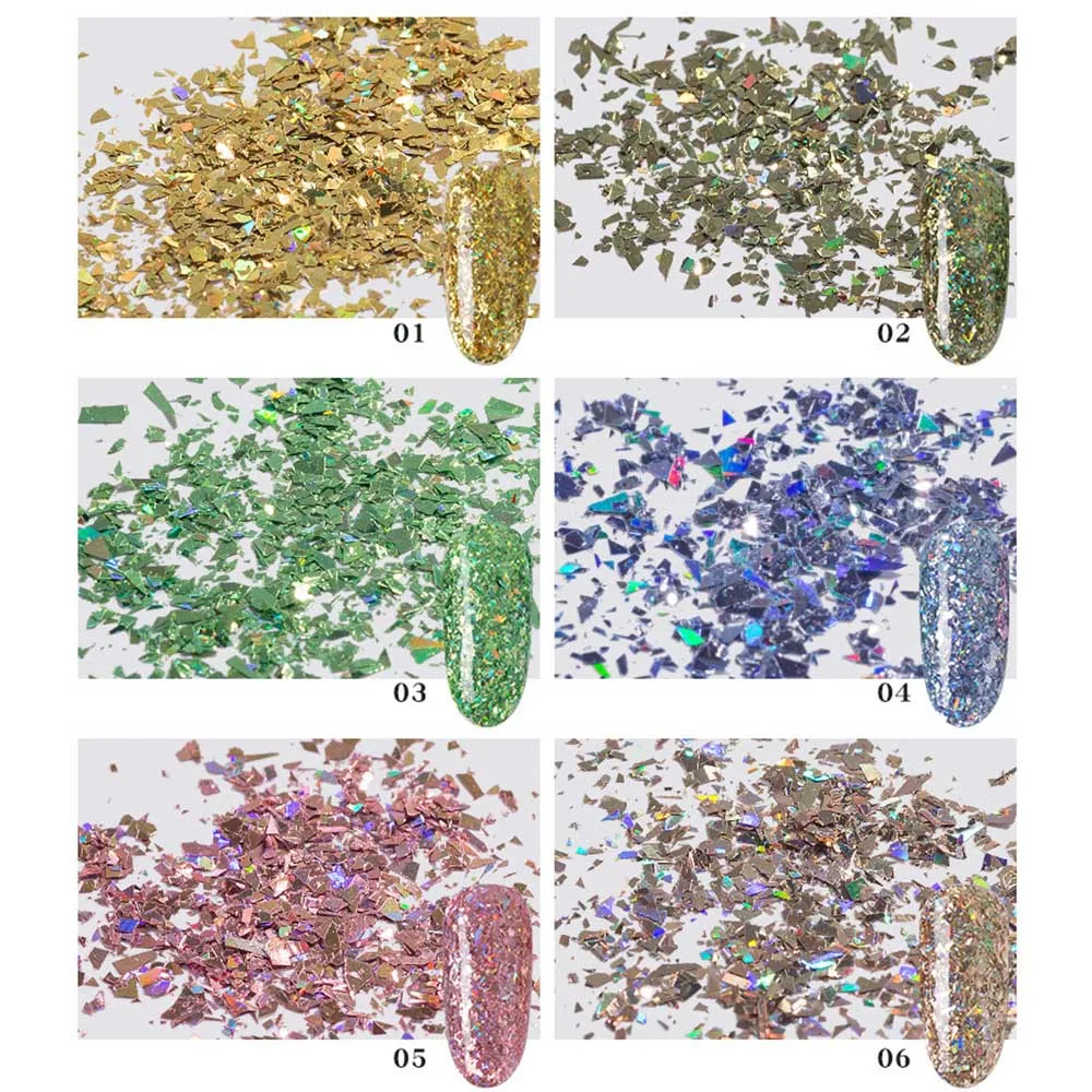 Блестка для ногтей s украшения для ногтей 12 цветов блестка для ногтей s неправильный градиент треугольник блестка для ногтей Блеск