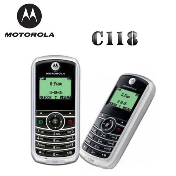 Цена за Дешевые Восстановленное MOTOROLA C118 Оригинальный Мобильный Телефон GSM 900/1800 MHz + Аккумулятор + Зарядное Устройство Цена за Дешевые Восстановленное MOTOROLA C118 Оригинальный Мобильный Телефон GSM 900/1800 MHz + Аккумулятор + Зарядное Устройство