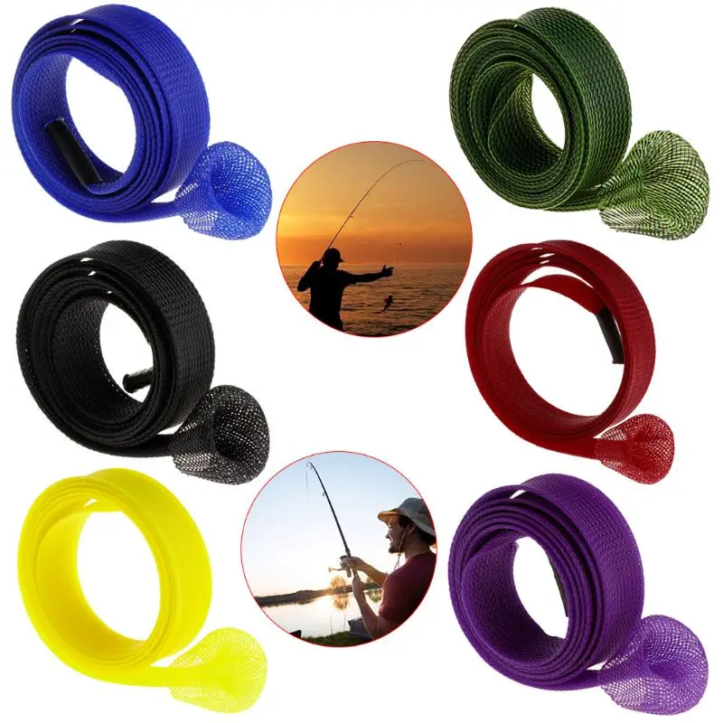 

Fishing Rod Sleeve Braided 170cm Pole Protective Storage Cover Sock Tool Casting