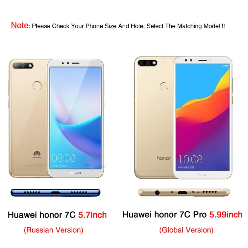 Полный защитный чехол для Huawei Honor 7a Pro, чехол для Honor 7C Phone Y6 Prime Y7 Pro, чехлы с закаленным покрытием