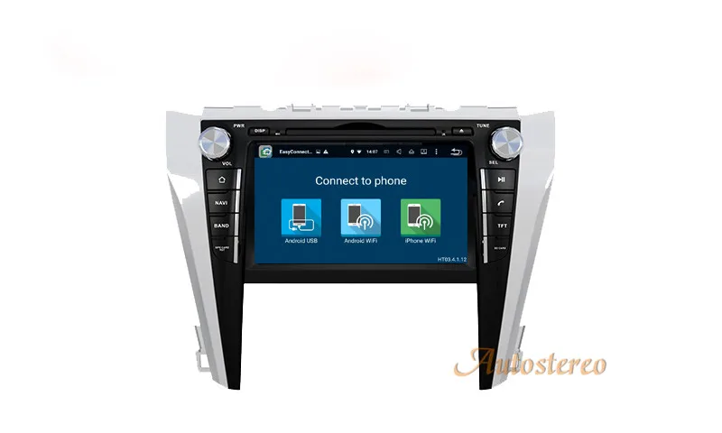 Cheap 8 Inch Android 8.0 RAM 4GB ROM 32GB DVD GPS CD Player Car radio Sat Nav Headunit For Toyota Camry Aurion 2015 2016 2017 11