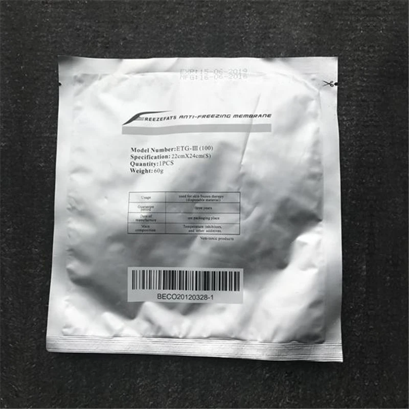 2019 new 27 * 30cm 28 * 28cm 34 * 42cm Anti freeze Membrane Film Gel Pad Fat Cryo Cooling Weight Loss Paper