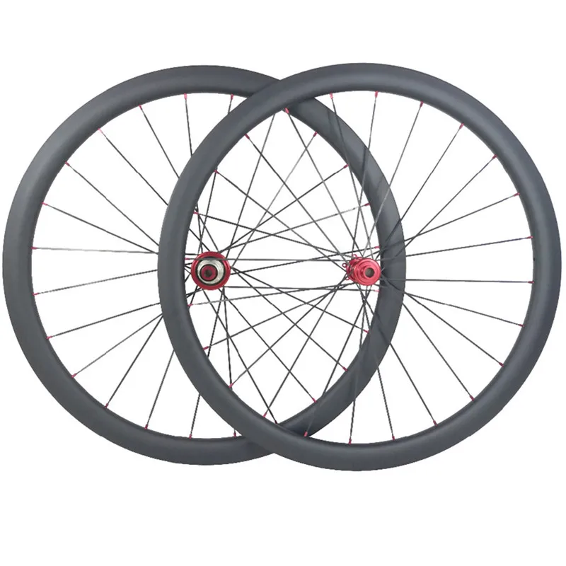 Best 700c bike disc wheels 38x23mm tubular carbon wheels 1420 Spoke CX32 hubs 100x12 142x12mm 1330g 24H disc bicycle wheelset 1
