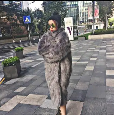 Clobee Winter Women's Faux Fur Coat Artificial Fur Overcoat Furry Jacket Femme Plus Size Warm Fake Fur Outwear Q922