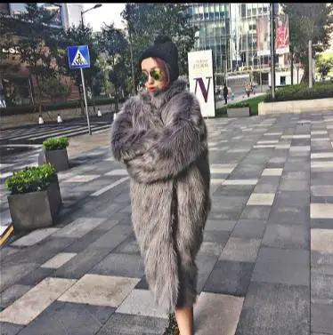 

Clobee 2019 Winter Women's Faux Fur Coat Artificial Fur Overcoat Furry Jacket Femme Plus Size Warm Fake Fur Outwear Q922