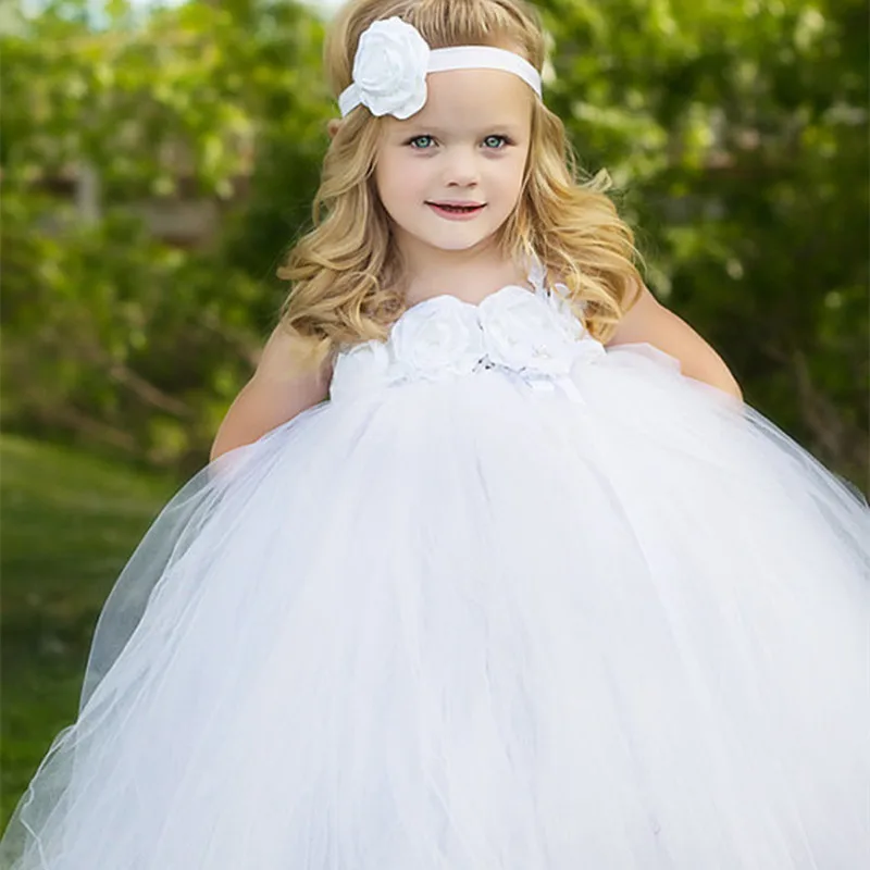 New Flower Girl Dresses White Girls Party Wedding Dress Children Kids Tutu Dress Princess Ball Gown Costumes Robe Fille Enfant цена New Flower Girl Dresses White Girls Party Wedding Dress Children Kids Tutu Dress Princess Ball Gown Costumes Robe Fille Enfant цены онлайн