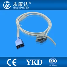 Frete Grátis para Nihon Kohden DB9 9Pin Reusabe Sonda Neonato Sensor de Envoltório SpO2, 1 m