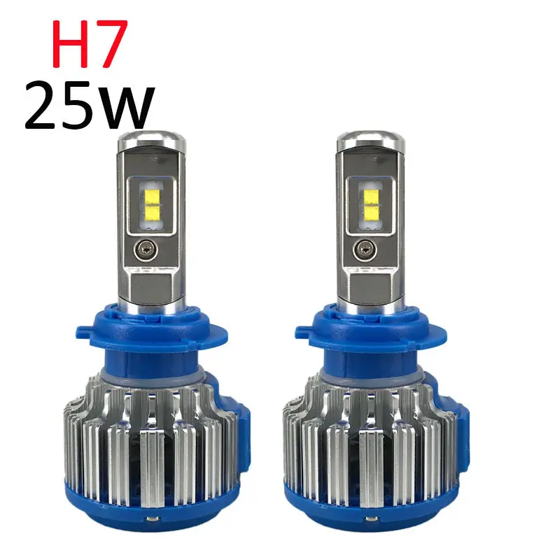 H7 LED Headlight Pair Plug&Play Car Conversion Kit with Cree chip High Low Beam Auto Headlamp 50W 6000K 5000LM 12V 24V one set 9004 cree led headlight conversion kit high low beam hb2 auto car moto car styling led headlamp driving lamp bulbs white