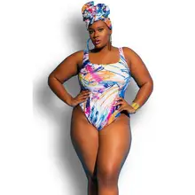 Большой размер, XL-4XL, женский купальник, крашеный, с принтом, Цельный купальник, Африканский стиль, купальный костюм, большие купальники, сексуальные бикини