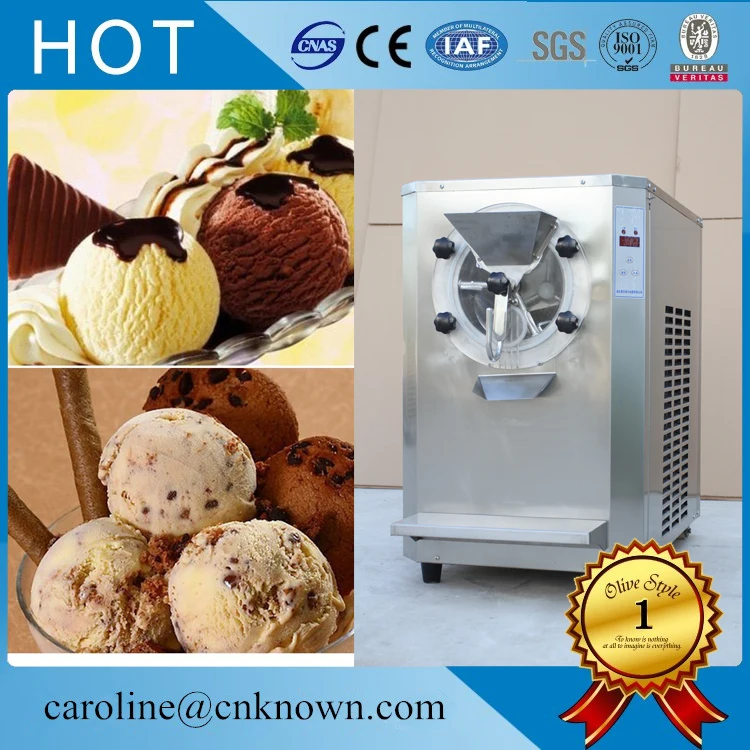 

Stainless steel Desktop Hard ice cream machine, 16-20L/H Home ice cream maker for sale