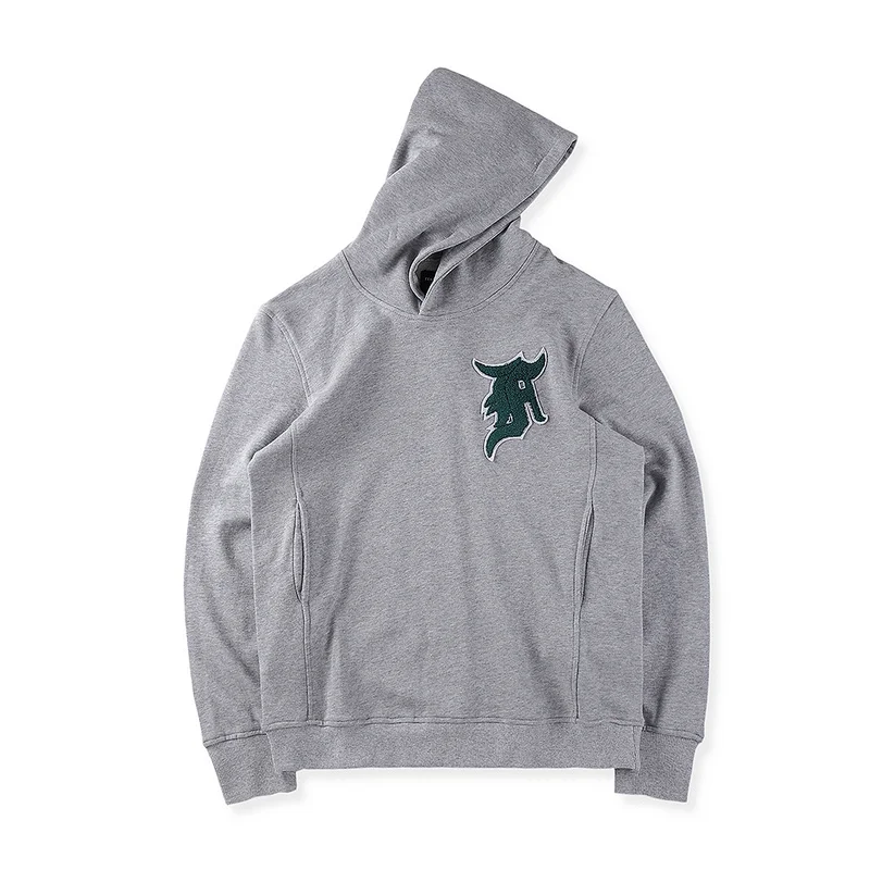 

New hot best version JUSTIN BIEBER Big pocket embroidery unisex fog Hoodies HIP HOP Fashion Casual Sweatshirts gray S-XL