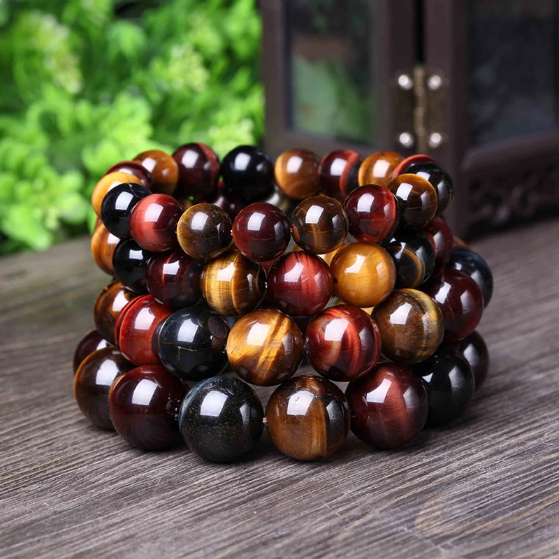 Браслет из камня тигровый глаз натурального цвета 12 20 мм|bracelets for|tiger eye stone braceletcrystal
