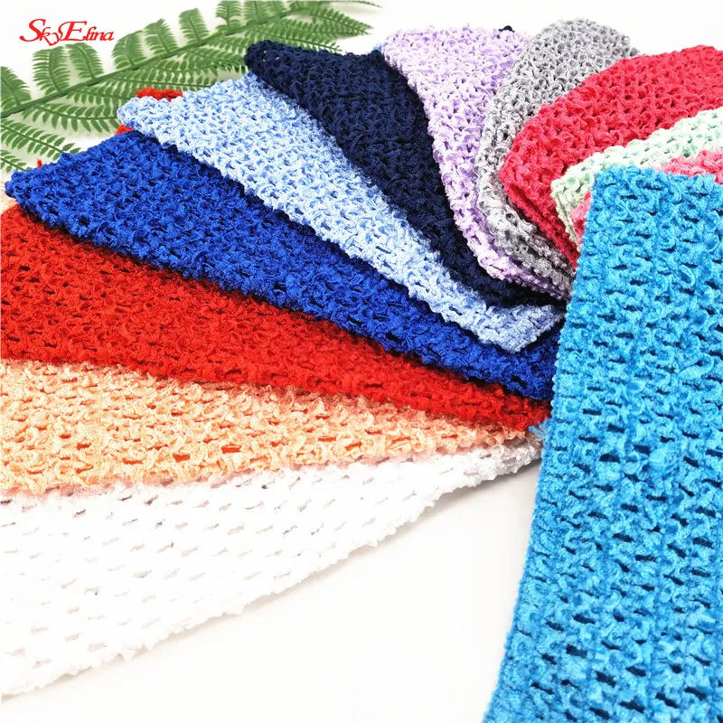 Fabric Tulle 6/"x6/" Headbands Girls Girl Skirt Crochet Tube Tube Top