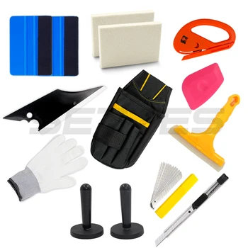 

Car Wrap Vinyl Tools Kit Window Tint Installation Squeegee Cutter Magnet Tool