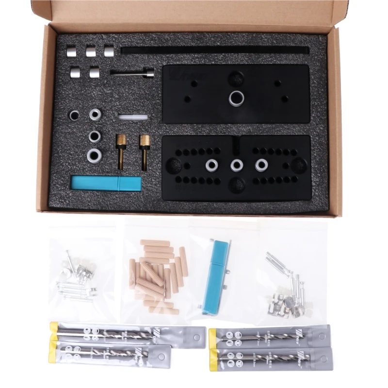 

3 In 1 Dowelling Jig for Furniture Fast Connecting Cam DIY Woodworking Tools