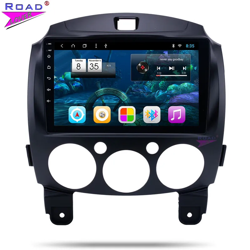 Sale Car Radio Android 8.1 DVD Player For Mazda 2 2010 2011 2012 Stereo GPS Navigation 2 Din 9