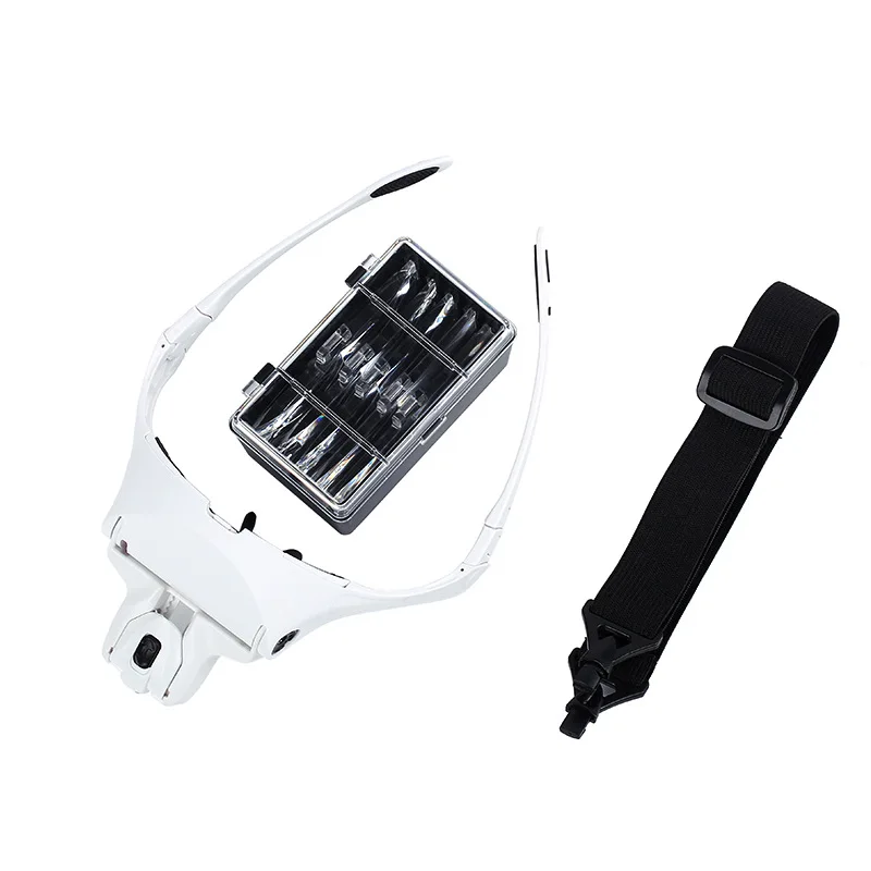 Cena Eyemix 5 lupa obiektywu szczepienia sztuczne rzęsy rozszerzenie lupa do okularów z Led Lights lampa szczepienia naprawy tatuaż narzędzia do makijażu